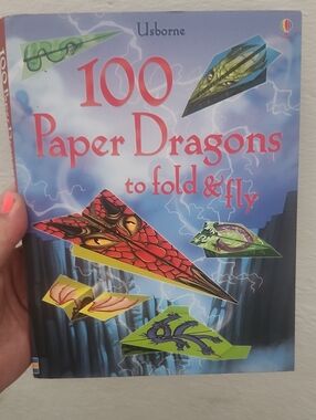 Born Blue and Pink Paper Dragons Origami Book
